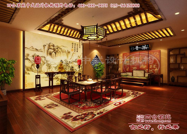 會所茶室效果圖設(shè)計 感受中式會所裝修圖片中的傳統(tǒng)魅力